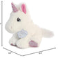 Aurora® Inspirational Precious Moments™ Sparkle Unicorn Stuffed Animal - Cherished Memories - Enduring Comfort - White 8.5 Inches