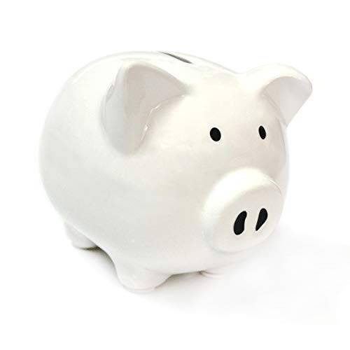 White Piggy Banks for Girls Boys Kids A New for White Piggy Bank for Boys Girls Kids mature-themed Coin Bank (Whtie)