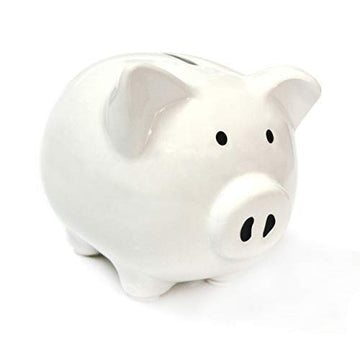 White Piggy Banks for Girls Boys Kids A New for White Piggy Bank for Boys Girls Kids mature-themed Coin Bank (Whtie)