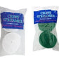 Green and White Crepe Paper Streamers (2 Rolls Each Color) MADE IN USA!