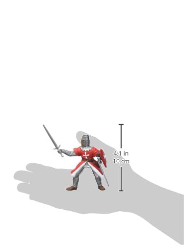 Papo -Hand-Painted - Figurine -Medieval-Fantasy -Knight Of Malta -39926 - Collectible - For Children - Suitable For Boys And Girls - From 3 Years Old