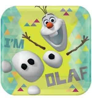 Disney Olaf Plate (L) 8ct [Contains 3 Manufacturer Retail Unit(s) Per Amazon Combined Package Sales Unit] - SKU# 551525