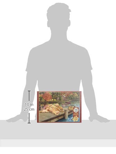 Cobble Hill 275 Large Piece Puzzle - Lazy Day On The Dock - Sample Poster Included