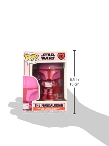 Funko Pop! Star Wars Mandalorian Valentine's Vinyl Figure - Standard Size, Red, Model 60126