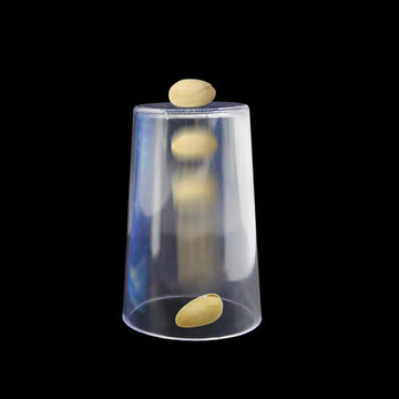 Momomage Pistachio Nuts Through Glass Cup Magic Tricks Funny Close Up Magic Penetration Magic Mentalism Illusion Gimmick Props M