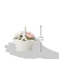 Cosmos 80089 Fine Porcelain Flower Basket Musical Figurine, 4-7/8-Inch , White