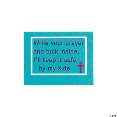 Fun Express Plush Prayer Stuffed Animal Teddy Bears - Set Of 12 - Religious Toys And Stocking Stuffers