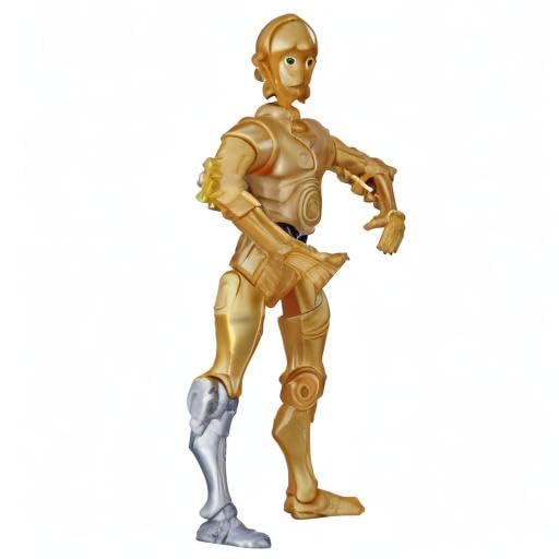 Star Wars Galaxy Of Adventures C-3Po Toy 5-Inch Scale Action Figure With Fun Droid Demolition Feature, Toys For Kids Ages 4 And