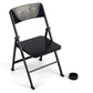 1/6 Scale Black Foldable Chair For 12' Action Figure Accessories Dollhouse Decoration Miniature Furniture