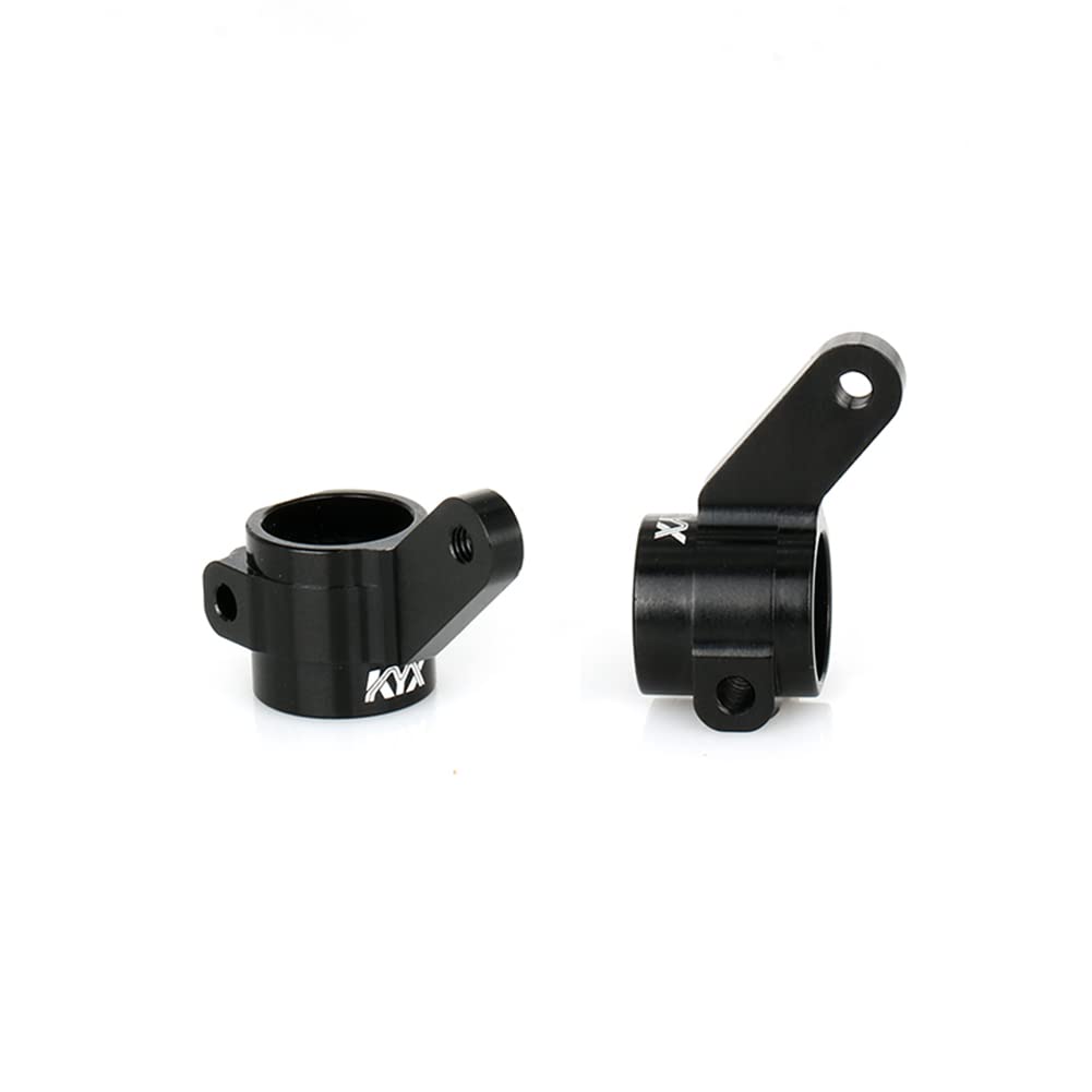 KYX Racing CNC Machined Aluminum Steering Blocks Left & Right Steering Knuckles Upgrades Parts Accessories for RC Crawler Car Tr