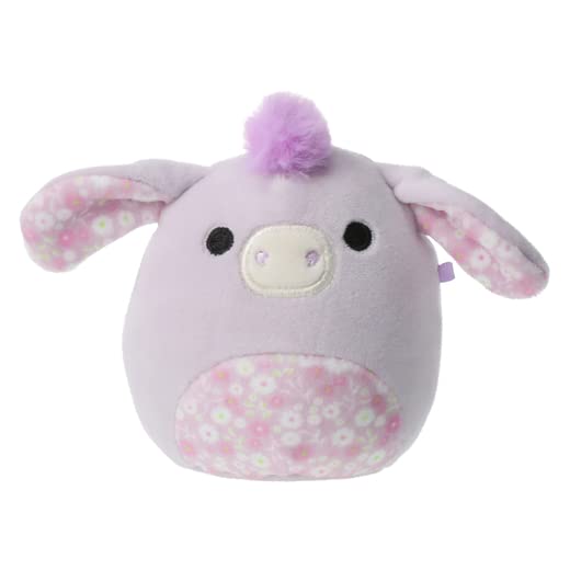 Squishmallows 2023 Easter Delzi The Donkey Plush Toy, 5 Inch, Soft, Cuddly Stuffed Animal