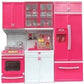 3 Compartments Modern Kitchen Toy Set with Music and Lights