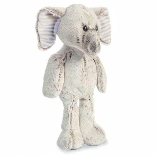 Aurora® Adorable Cuddlers™ Elvin Elephant™ Baby Stuffed Animal - Security And Sleep Aid - Comforting Companion - Gray 14 Inches