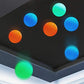 Skylety 8 Pieces Glow In The Dark Sticky Balls Elevated Glowing Stress Balls Relax Cool Asmr Stuff Toy For Ceiling Wall Adults(1.8 Inches,White, Blue, Orange, Green)