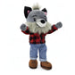 Playtime by Eimmie Soft Baby Doll Walter The Wolf - 14 Plush Rag Doll with Embroidered Features for Girls, Boys, Toddlers & Infa