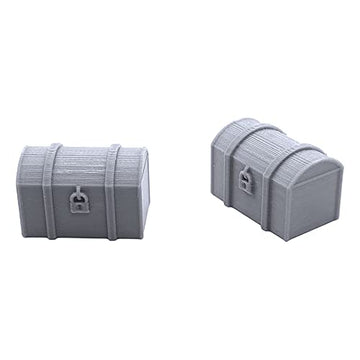 Chests, Terrain Scenery For Tabletop 28Mm Miniatures Wargame, 3D Printed And Paintable, Endertoys