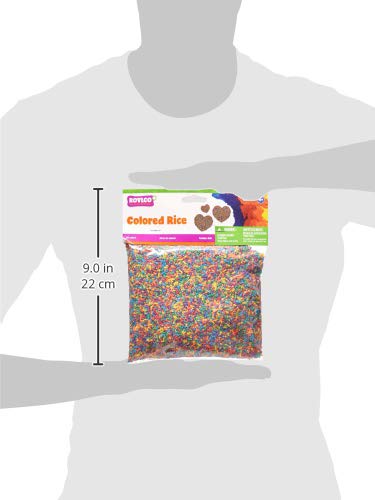 Roylco Colored Rice, 1 Lb. Box