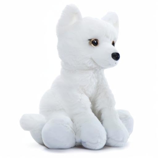 The Petting Zoo Arctic Fox Stuffed Animal Plushie, Gifts For Kids, Wild Onez Wildlife Animals, Fox Plush Toy 9 Inches