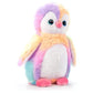 The Petting Zoo Penguin Plush Toy, Rainbow 9" Stuffed Animal, Small, Polyester