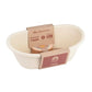 Miniland Bathtub and Rainbow Sponge Set - Bioplastic, Beige, 15 3/4 inches, Model 31100