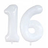 Goer Number 16 Balloons For 16Th Birthday Sweet 16 Party Decorations,42 Inch Jumbo Foil Helium 61 Balloons For 61St Birthday Party Decoration (White)