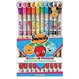 Scentco Smencils Gourmet Scented Graphite HB #2 Pencils, 10 Count, Made from Recycled Newspapers, Original Color