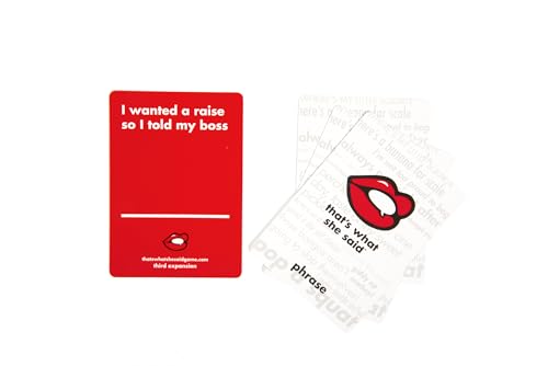 That's What She Said Game - Third Expansion, Cardstock, White, Model 91540