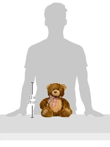 Aurora® Snuggly Bear Brown Sugar™ Stuffed Animal - Comforting Companion - Imaginative Play - 16 Inches