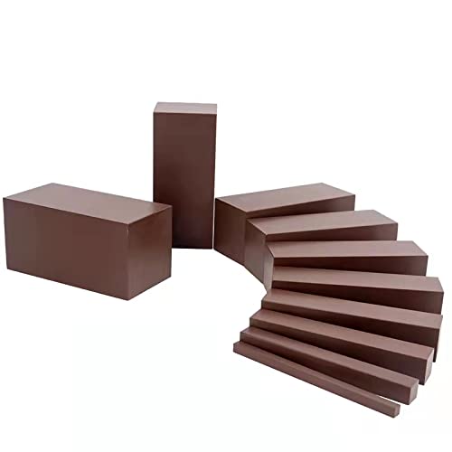 Adena Montessori Small Brown Stair Materials (5X5X10Cm)