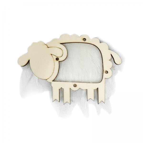 Merishopp 2Xwooden Busy Board Games Diy Accessories Cute For Nursery Unisex Girls Boys Sheep| Baby Learning Toy | Infant Activit