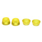 LICHTS 2 Longboard Skateboard Truck Kit Bushings 90A for 2Trucks Transparent Yellow