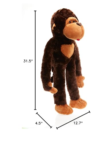 Qacksv Cute Monkey Plush, Giant Monkey Stuffed Animal