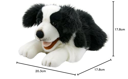 The Puppet Company Border Collie Hand Puppet, 20 inches, Black, Polyester, Model PC003007