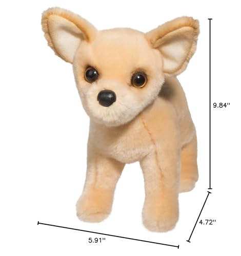 Douglas Chihuahua Plush Stuffed Animal, 10" Cream Dog Toy, Model 1750, Soft Plush Material