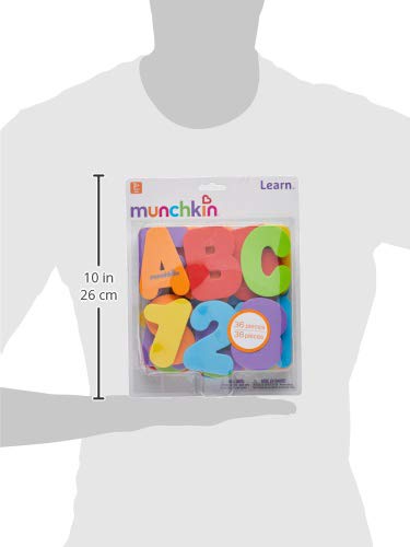 Munchkin Learn Bath Letters And Numbers 36Pc Toddler Bath Toy