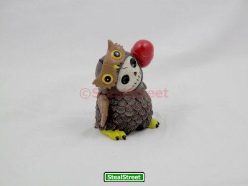 SUMMIT COLLECTION Furrybones Hootie Signature Skeleton in Brown Owl Costume with Red Lollipop