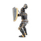 Papo Armored Black Knight Figure - 8cm Plastic Toy - Black, Model 39275