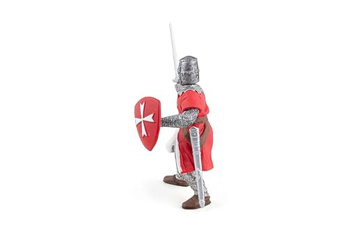 Papo -Hand-Painted - Figurine -Medieval-Fantasy -Knight Of Malta -39926 - Collectible - For Children - Suitable For Boys And Girls - From 3 Years Old