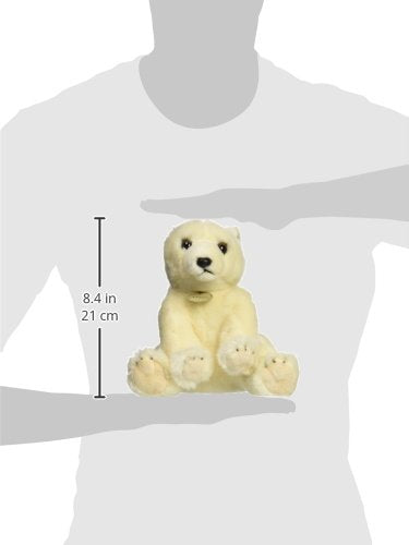 Aurora® Miyoni® Polar Bear Stuffed Animal - 11" White Plush - Realistic Detail, Cherished Companionship, Polyester