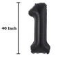 40inch Jumbo Black 21 number balloons for 21st Birthday Decorations helium balloons party supplies use them as Props for Photos