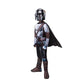 Star Wars The Mandalorian Official Youth Halloween Costume - Padded Jumpsuit With Gloves, Detachable Cape, Plastic Mask (M) Mult