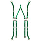 Injora High Clearance Chassis Links Set For Scx24 C10 Jlu Bronco Base Camp 4Runner Axial 1/24 Rc Crawler Car (Green)