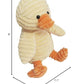 Doindute Corduroy Duck Plush Stuffed Animal, Cute Furry Yellow Duck Toy, Soft Cuddly Plushie Hugger Toy For Boys Girls, Gifts Fo