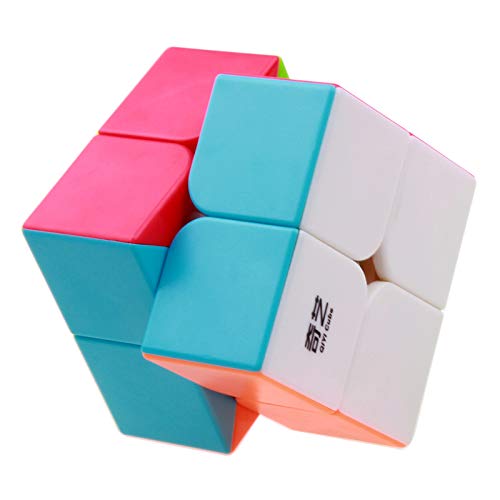 BestCube Qidi 2x2 Speed Cube - Stickerless ABS Puzzle Cube, Compact Design