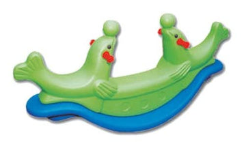 Little Fingers Rocker For Kids - Plastic See Saw Ride On Toy - For Indoors And Outdoors - For Boys And Girls Color May Vary (Dol