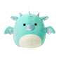 Squishmallow Dragon 20 Cm (8 Inch) Miles Teal Plush Stuffed Animal Super Soft Cuddle Pillow, Silver,White