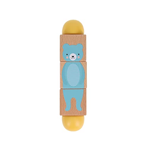 Petit Collage Wooden Twist Toy - Match-up Model, Small Size, Eco-Friendly Wood