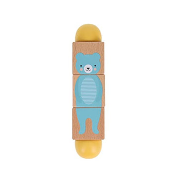 Petit Collage Wooden Twist Toy - Match-up Model, Small Size, Eco-Friendly Wood
