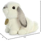 Aurora® Realistic Miyoni® Lop Eared Rabbit Stuffed Animal - Lifelike Detail - Cherished Companionship - Grey 8 Inches