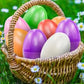 Nyicey 24 Fillable Plastic Easter Egg Hunt Party Supply Pack - 2.5'' Assorted Color Plastic Eggs